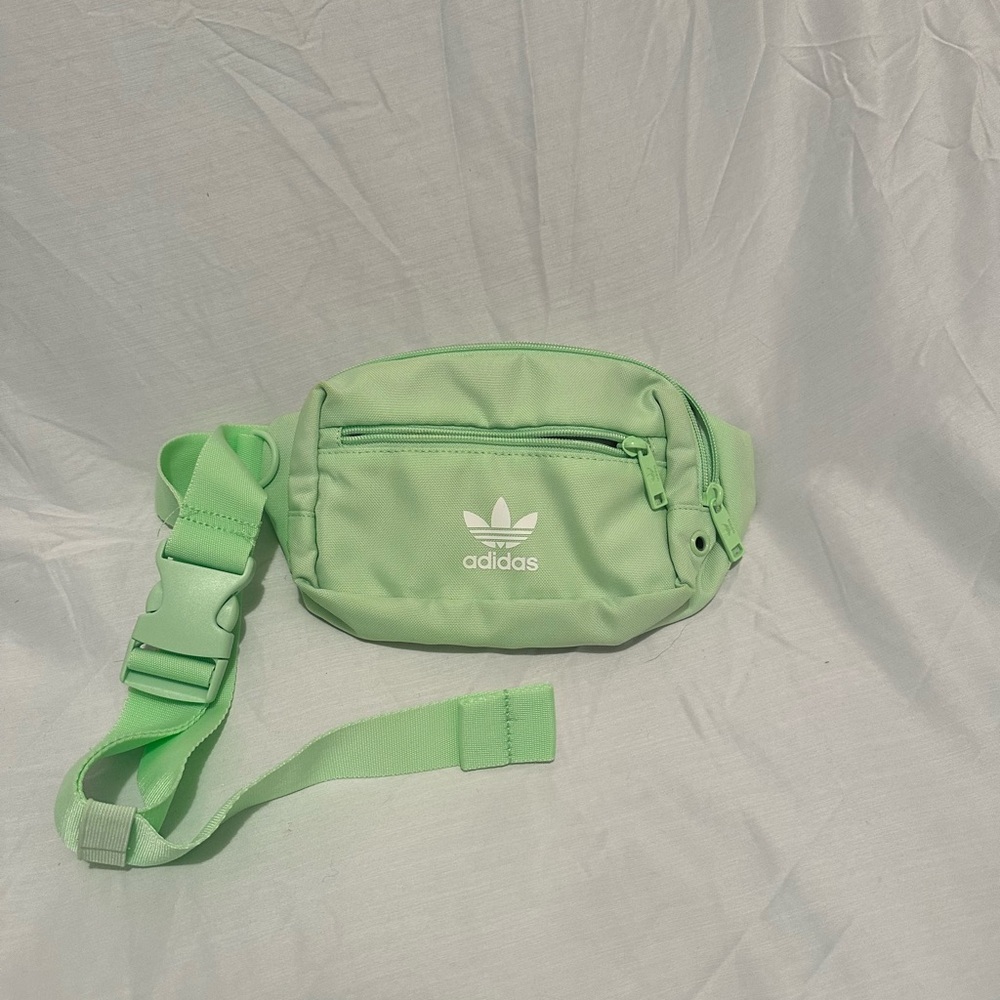 adidas Mint Green Trefoil Crossbody Waist Bag